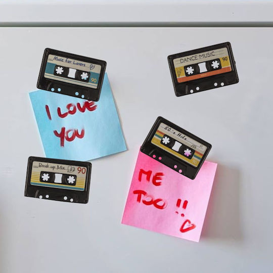 Μαγνητάκια Κασέτες Retro Cassettes Σετ 4 Τεμ