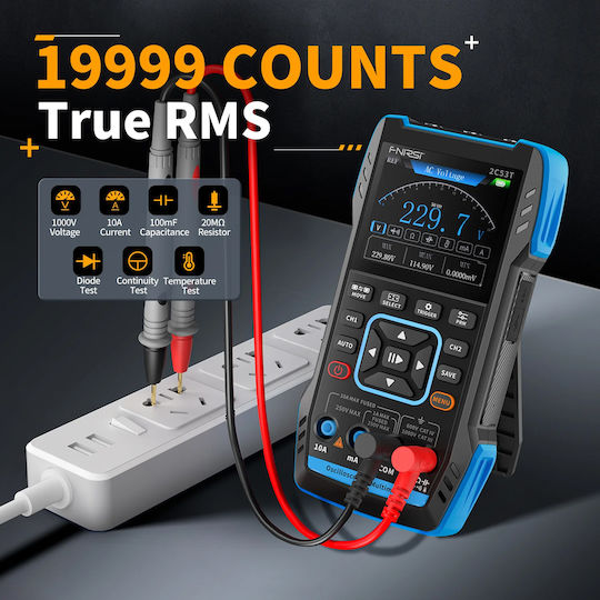 Fnirsi Digital Multimeter with AC / DC / Temperature Measurement FNR-2C53T