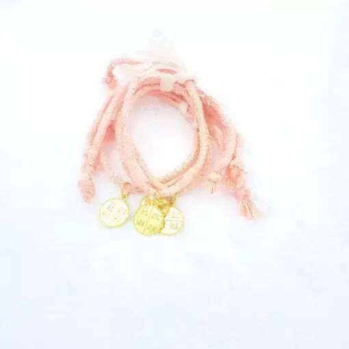 Kymi Amulet De Botez Brățară Roz 50 Bucăți