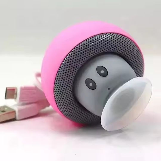 Mushroom shaped Ηχείο Bluetooth 3W με Διάρκεια Μπαταρίας έως 2.5 ώρες Ροζ