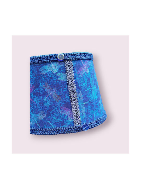 Oxygen Blue Butterfly Table Lamp with Blue Shade and Base