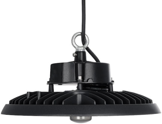 GloboStar Commercial Bell Light 200W Cool White 30000lm with Built-in LED Black Ø30xH16cm