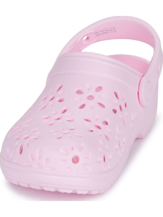 Classic Floral Children's Anatomical Beach Shoes Pink