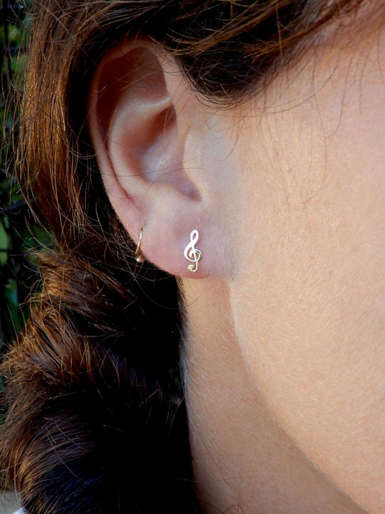 Polytimo Earrings made of Gold 14K with Stones