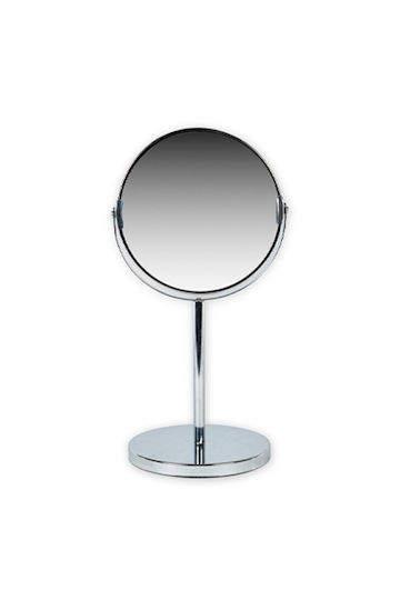 ArteLibre Double Sided Tabletop Makeup Mirror 16x33cm Silver