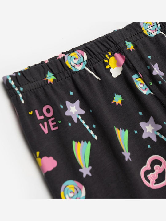 Kids Legging Capri Anthracite