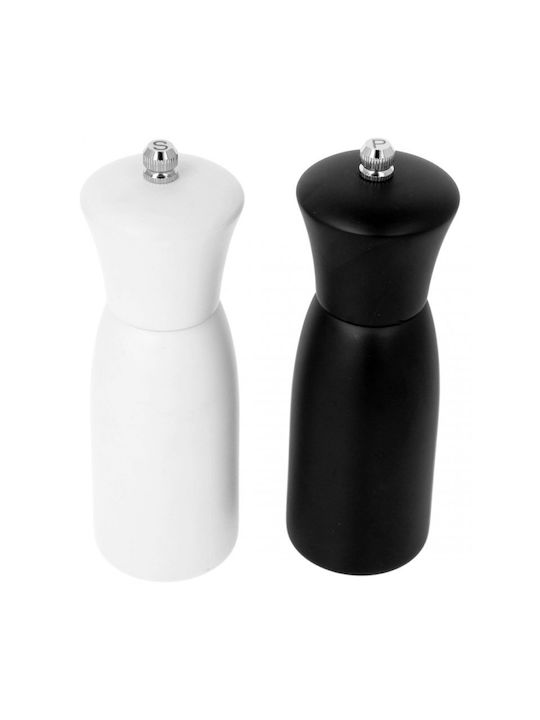 Brunbeste Set Manual Râșnițe Condimente din Lemn în Culoare Negru 16cm 2buc