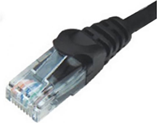 Пач кабел Cat5e UTP 5.0m черен Брой:10 04.023.0359
