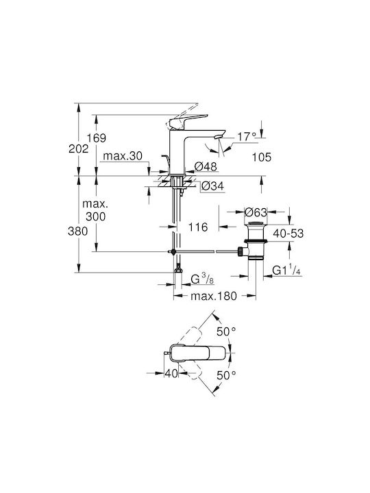 Grohe Mixing Sink Faucet Black