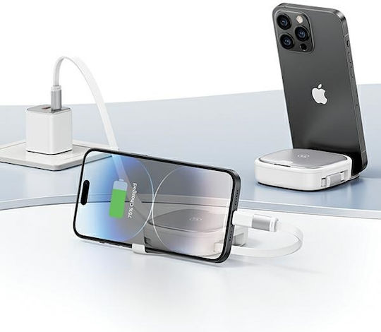 Usams Retractable / Pocket USB to micro USB / Type-C / Lightning Cable 3A Ασημί 1m (SJ650USB02)