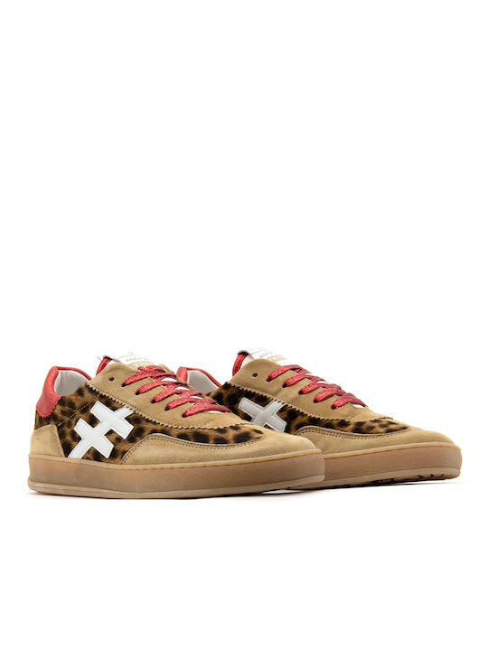 Sneakers Brown- Red- Beige