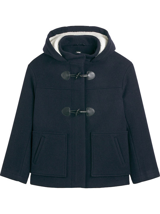 Women's Navy Blue Duffle coat with Hood