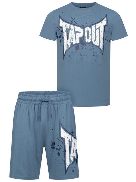 Σετ Κοντομάνικο Μπλουζάκι Σορτσάκι Tapout Dunlab Regular Fit Blue White Navy