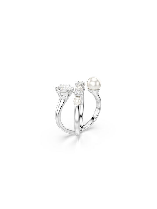Swarovski Matrix Γυναικείο Δαχτυλίδι Βεράκι από Ασήμι