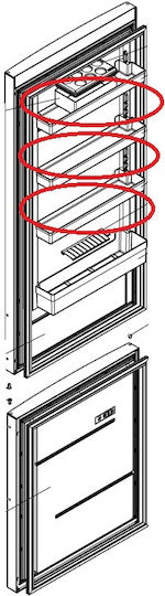 Gorenje A6-h48a 000 Refrigerator Shelf 517152 517157