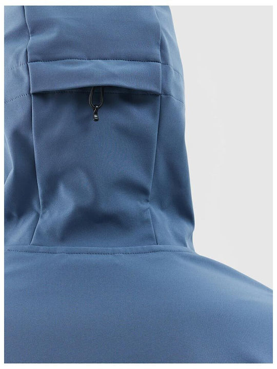 Softshell Χειμωνιάτικο Μπουφάν Softshell Αδιάβροχο και Αντιανεμικό Μπλε