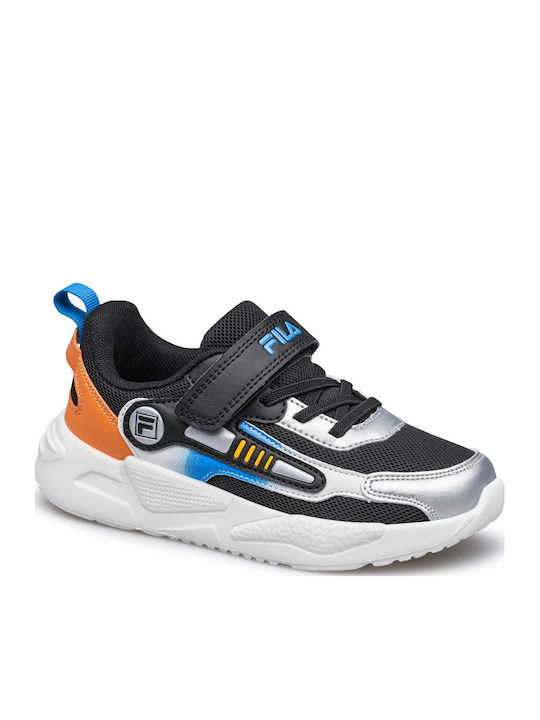 Memory Twink Kids Sports Shoes Running with Hoop & Loop Closure Black