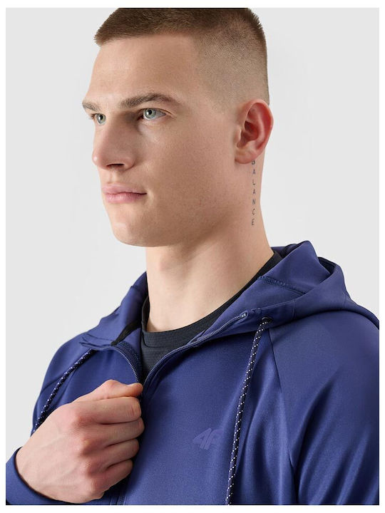 Functional Sweatshirt with Hood Blue