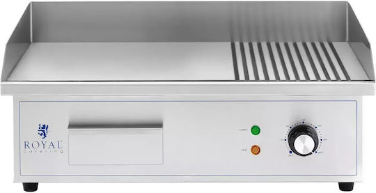 Royal Catering Ηλεκτρικό Πλατώ Ψησίματος 54.8x35x 3kW με Ραβδωτή Πλάκα