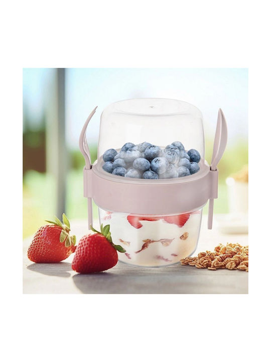 Titiz Cutie pentru Mâncare Plastic Transparent Potrivit pentru Cuptor cu Microunde 370ml 1buc