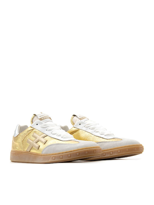 Damen Sneakers Gold