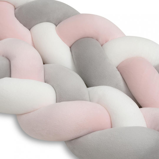 Interbaby Crib Bumpers Braided Inside pink 12x150cm