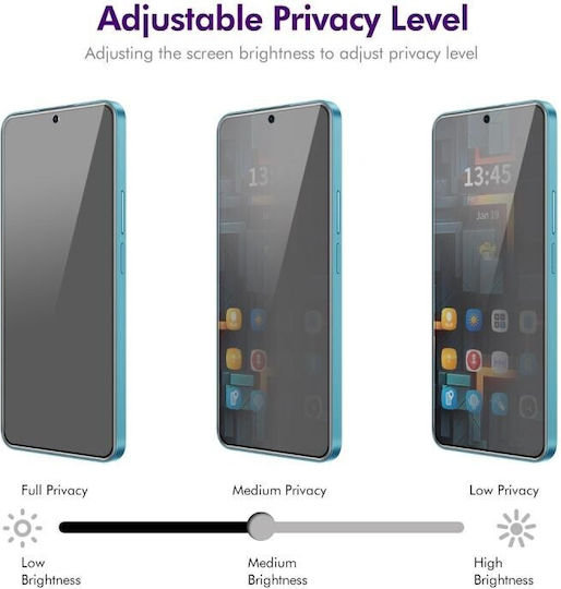 Privatsphäre Vollflächig gehärtetes Glas Schwarz (Xiaomi 14T / 14T Pro)