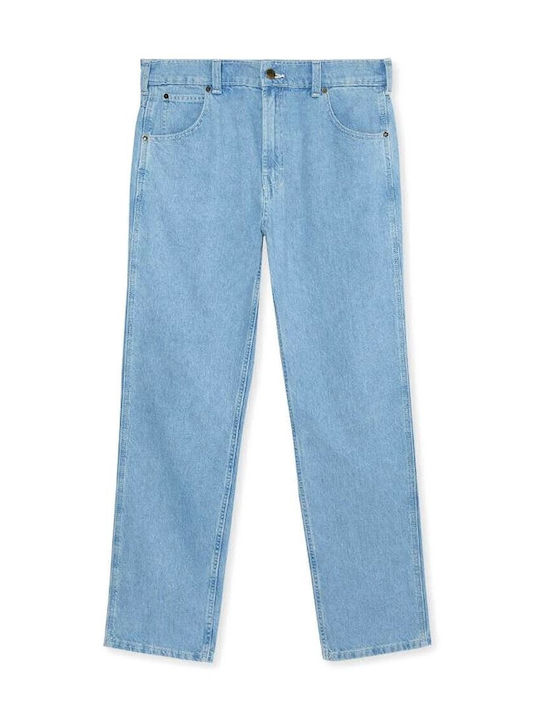 Houston Ανδρικό Παντελόνι Τζιν με Regular Straight Εφαρμογή Vintage Aged Blue