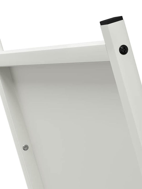 vidaXL Ξύλινο Ράφι Αποθήκευσης Ξύλων 69.5x35x81cm Λευκό