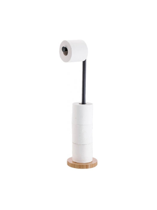 Sidirela Floor Paper Holder Bamboo Black