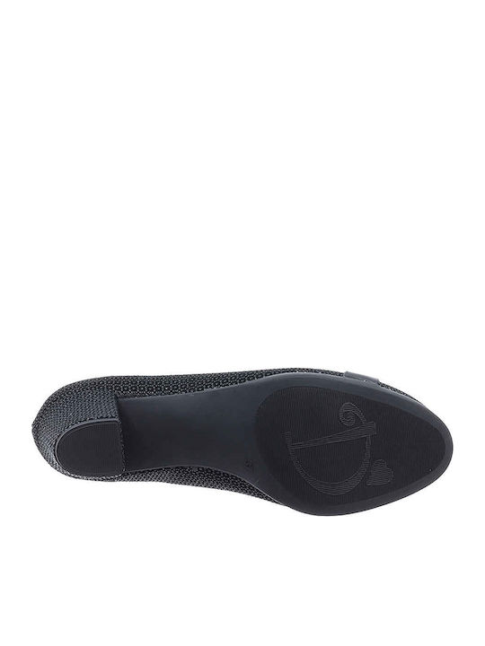 Leder Pumps Schwarz