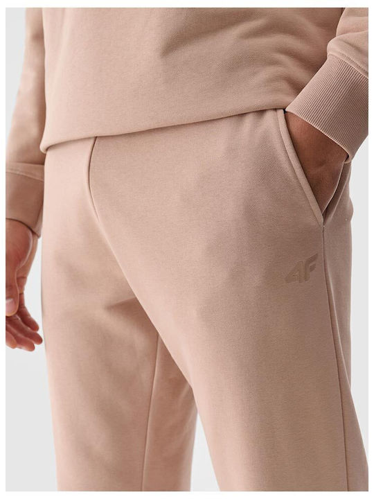Sweatpants with Elastic Beige