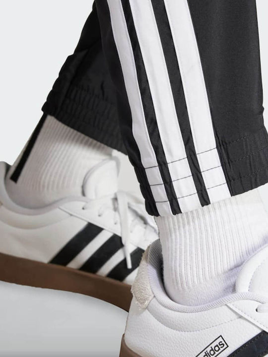 Essentials 3-Stripes Jogginghose Glänzend mit Gummizug Black