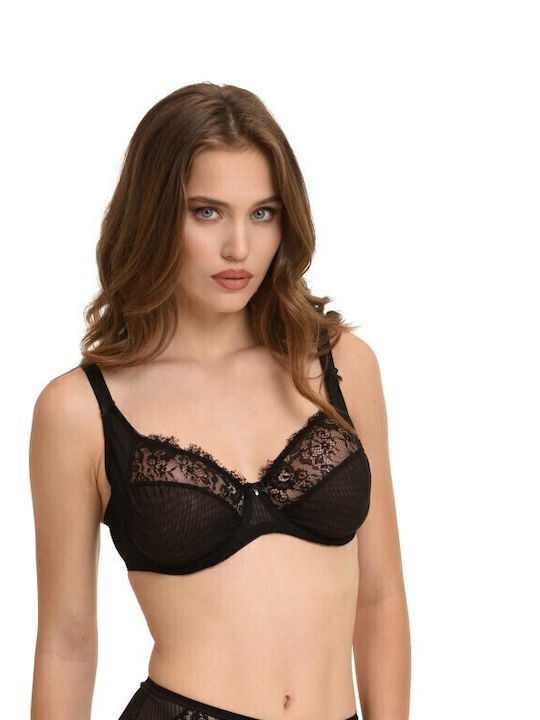 Miss Rosy Σετ Εσωρούχων Σουτιέν με Boxer Μαύρο