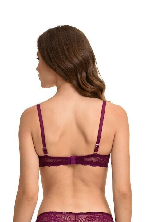 Miss Rosy Unterwäsche-Set für Damen BH mit Brasilien BORDEAUX