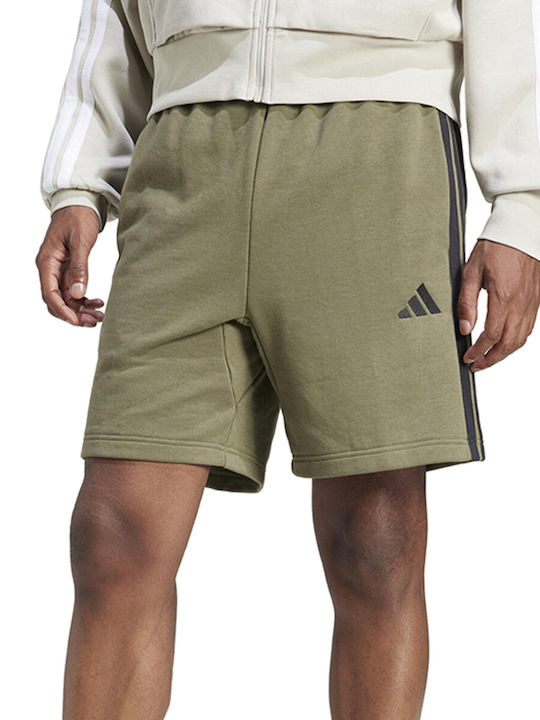 adidas M 3s Men's Athletic Shorts Olive, Black