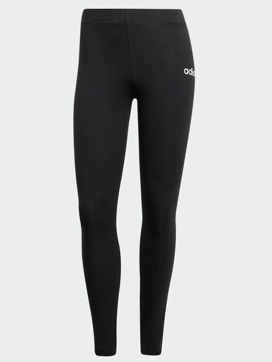 Essentials Linear Cotton Training Γυναικείο Μακρύ Κολάν Ψηλόμεσο Black