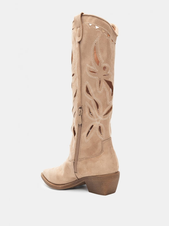 Cowboy Boots Beige