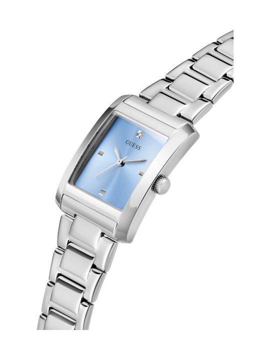 Guess Women's Watch Chronograph with Silver Metal Bracelet