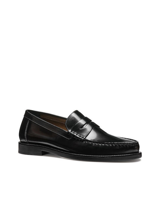 Geox Ανδρικά Loafers σε Μαύρο Χρώμα