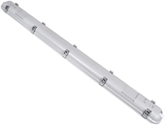 GloboStar Emergano Commercial Linear LED Ceiling Light 48W Cold White IP65 Dimmable 120cm