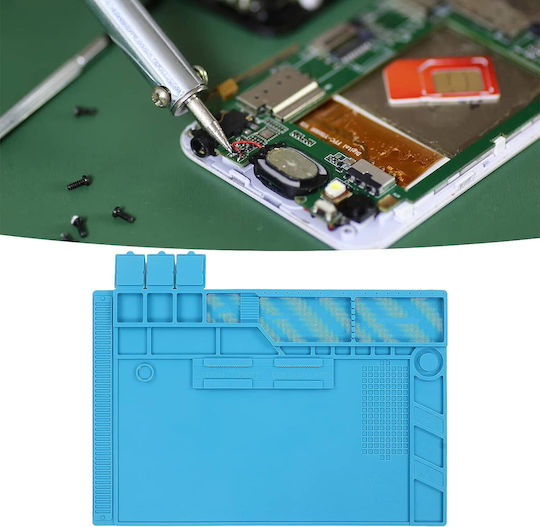 Silicone Soldering Mat Zola Every Diy Enthusiast 45x30x0.5cm Blue