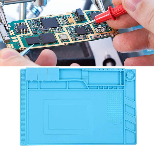 Silicone Soldering Mat Zola Every Diy Enthusiast 45x30x0.5cm Blue
