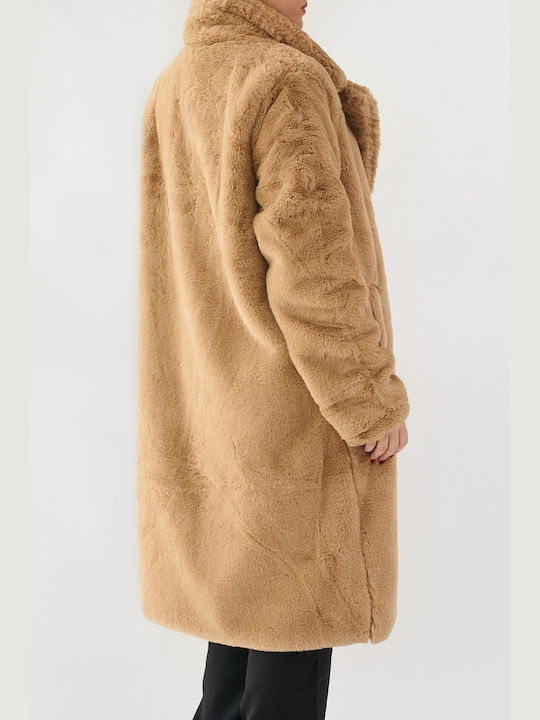 DOT Women's Long Fur Camel