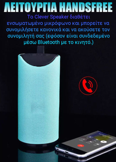 Clever Ηχείο Bluetooth 10W με Διάρκεια Μπαταρίας έως 4 ώρες Μπλε 070047