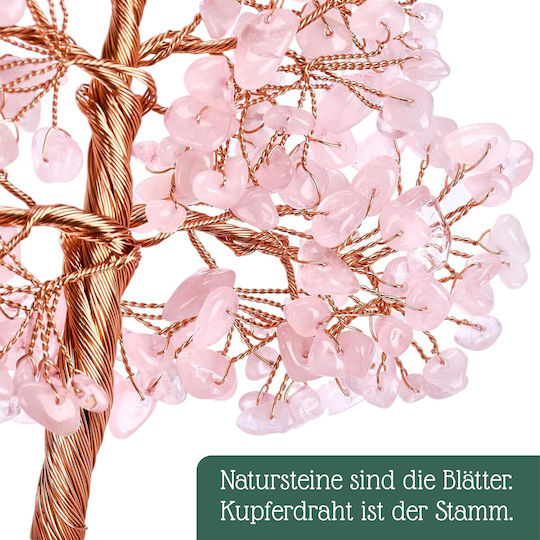 Weihnachtsdekoration Baum 16cm Rosa Kristall