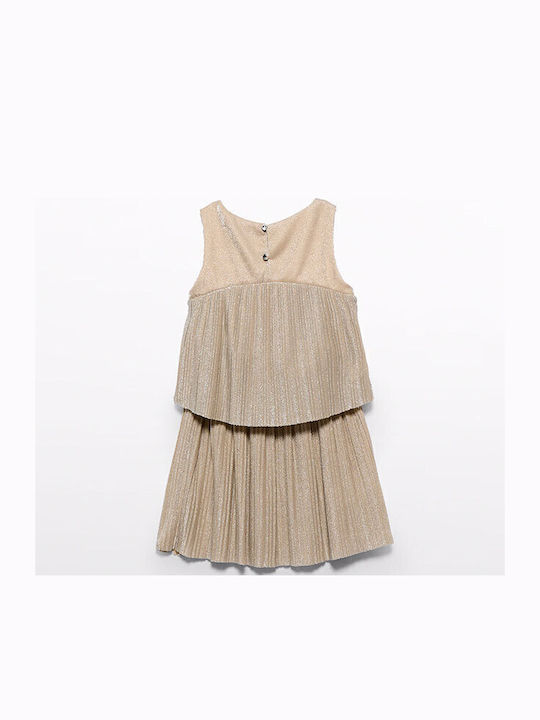 Kids' Set with Skirt Summer 2pcs Golden