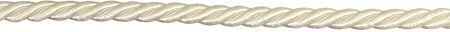 Decorative Twisted Nylon Satin Cord 10mm White
