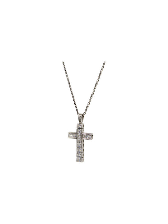 Roloi Kaliamanis Women's Cross from Silver with Chain