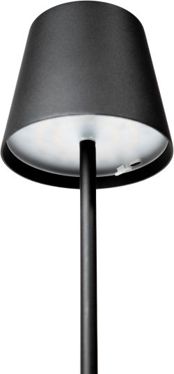 Platinet Tischlampe LED mit Schwarz Schirm und Basis
